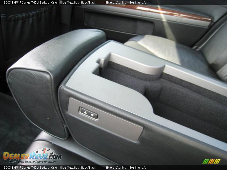 2003 BMW 7 Series 745Li Sedan Orient Blue Metallic / Black/Black Photo #32
