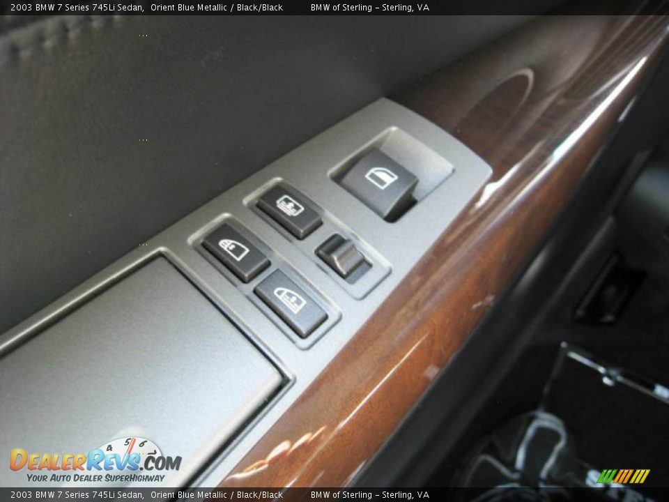 2003 BMW 7 Series 745Li Sedan Orient Blue Metallic / Black/Black Photo #34