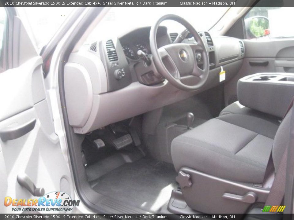 2010 Chevrolet Silverado 1500 LS Extended Cab 4x4 Sheer Silver Metallic / Dark Titanium Photo #7