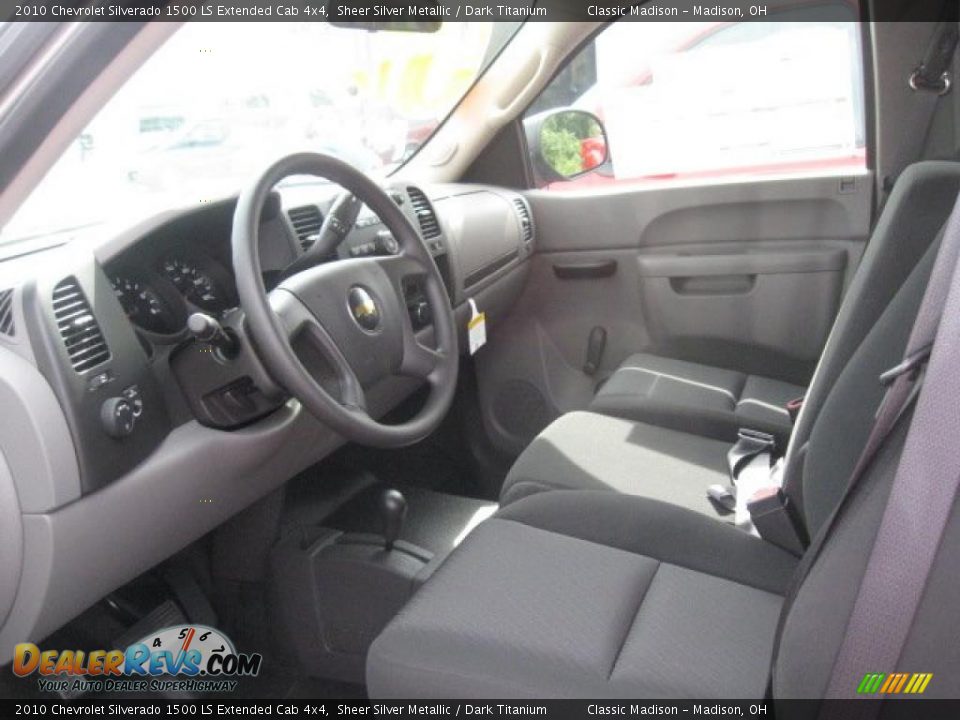 2010 Chevrolet Silverado 1500 LS Extended Cab 4x4 Sheer Silver Metallic / Dark Titanium Photo #13