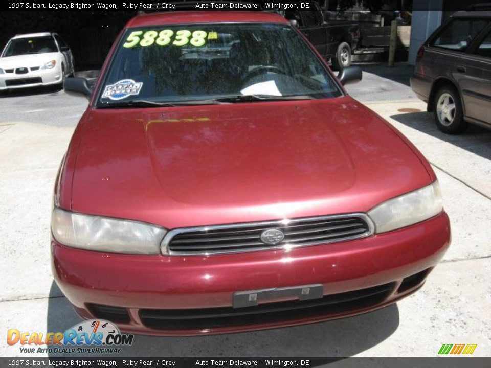 1997 Subaru Legacy Brighton Wagon Ruby Pearl / Grey Photo #3