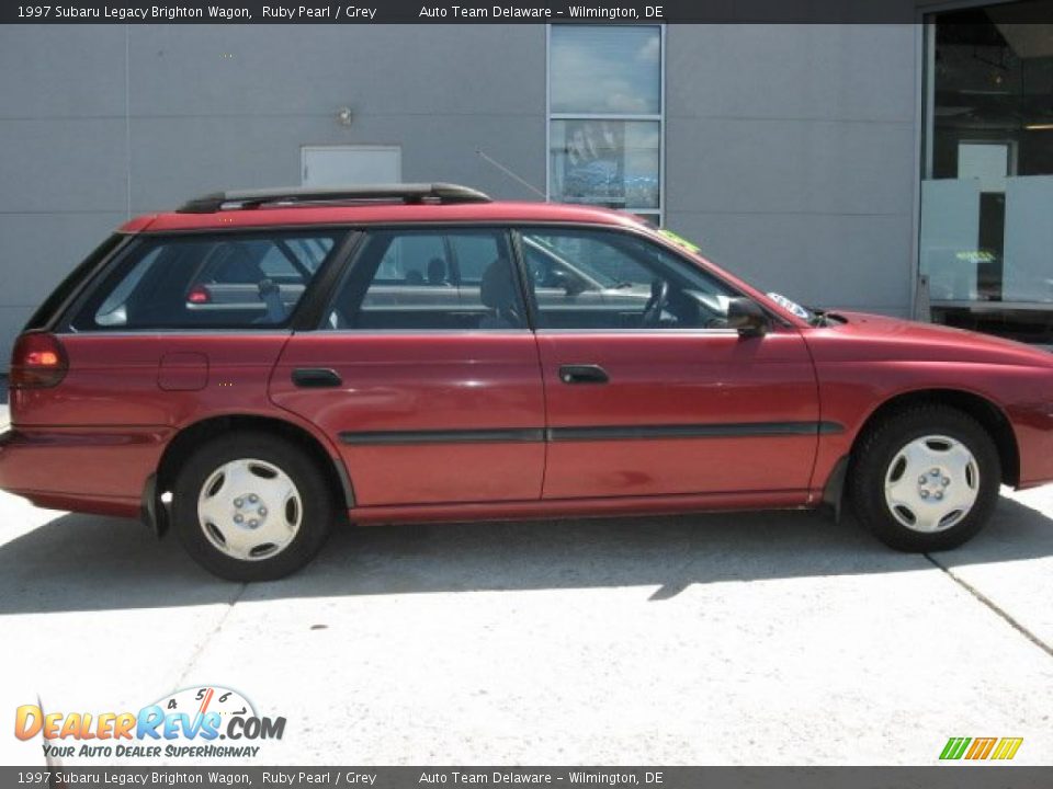 1997 Subaru Legacy Brighton Wagon Ruby Pearl / Grey Photo #5