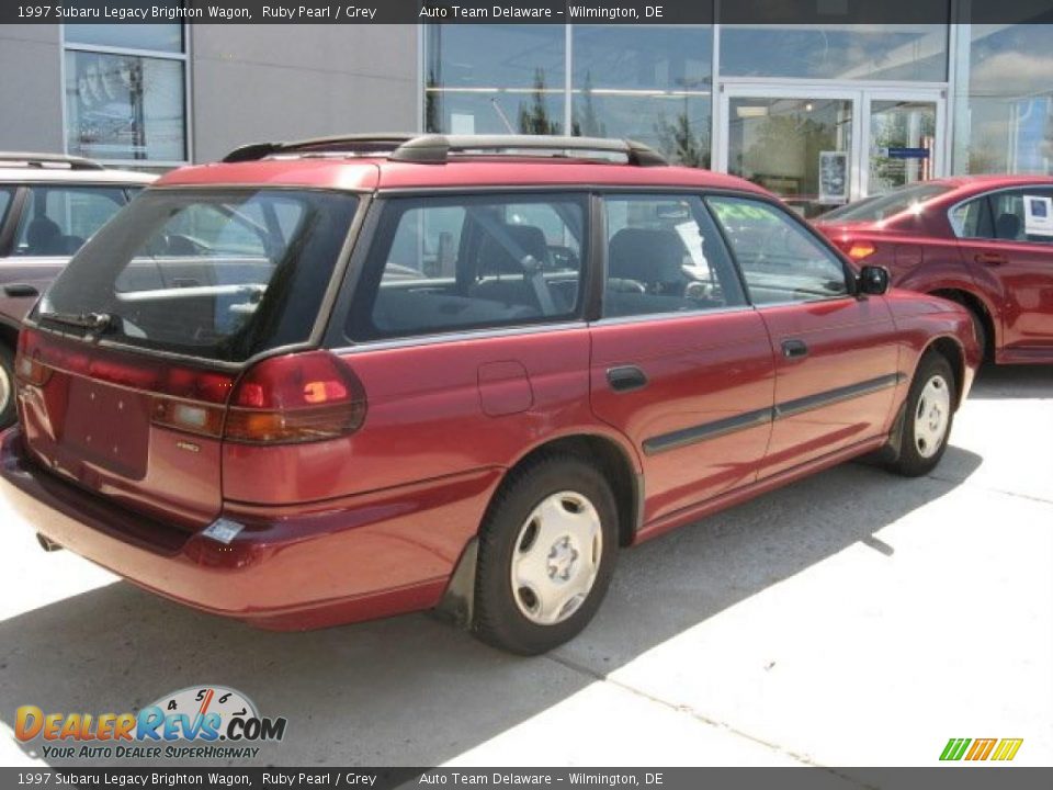 1997 Subaru Legacy Brighton Wagon Ruby Pearl / Grey Photo #6
