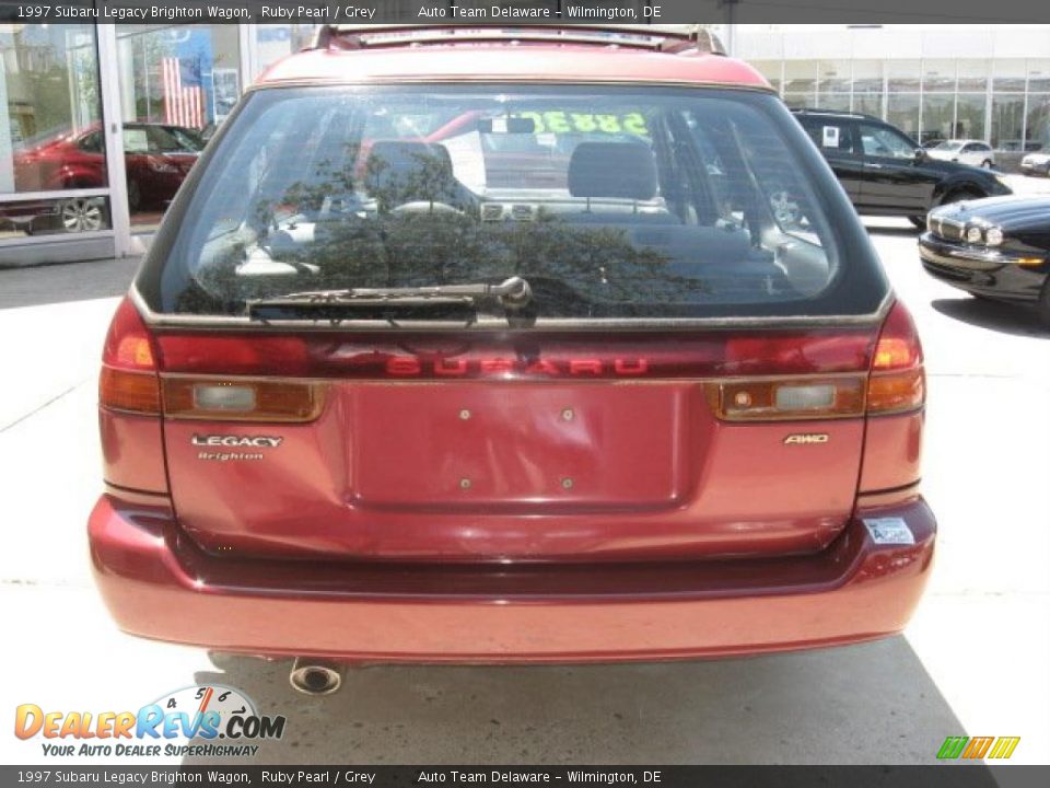 1997 Subaru Legacy Brighton Wagon Ruby Pearl / Grey Photo #7