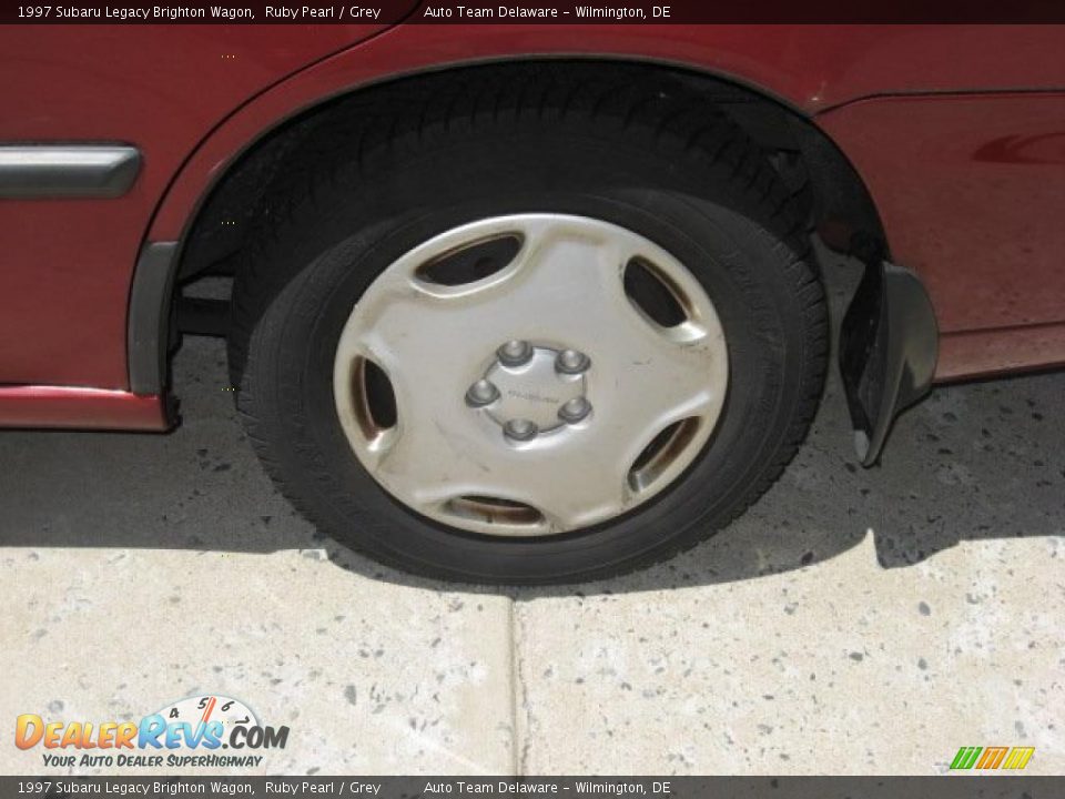 1997 Subaru Legacy Brighton Wagon Ruby Pearl / Grey Photo #9