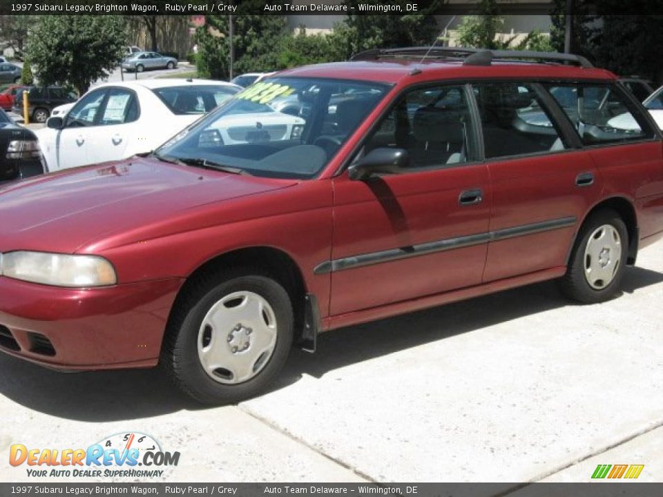 1997 Subaru Legacy Brighton Wagon Ruby Pearl / Grey Photo #10