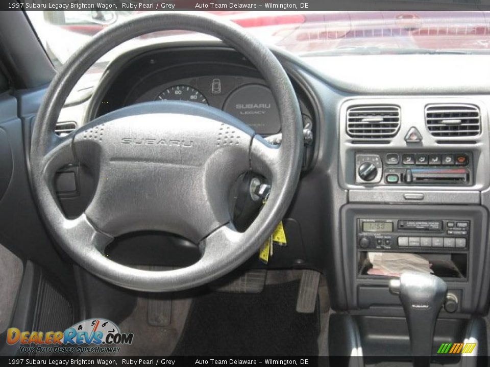 1997 Subaru Legacy Brighton Wagon Ruby Pearl / Grey Photo #11