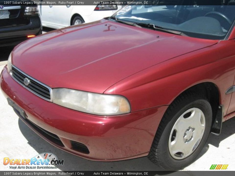 1997 Subaru Legacy Brighton Wagon Ruby Pearl / Grey Photo #28