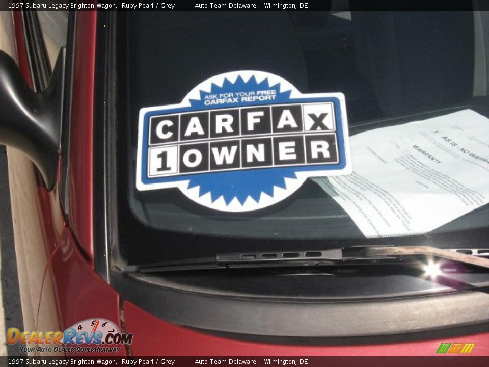 1997 Subaru Legacy Brighton Wagon Ruby Pearl / Grey Photo #29