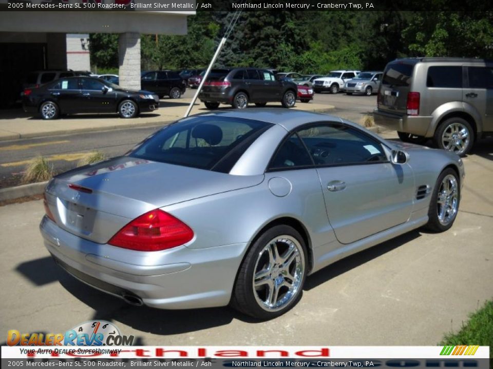 2005 Mercedes-Benz SL 500 Roadster Brilliant Silver Metallic / Ash Photo #5