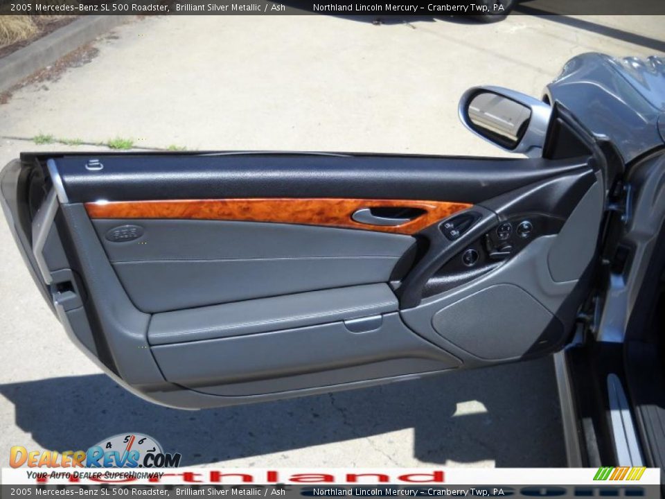 2005 Mercedes-Benz SL 500 Roadster Brilliant Silver Metallic / Ash Photo #7
