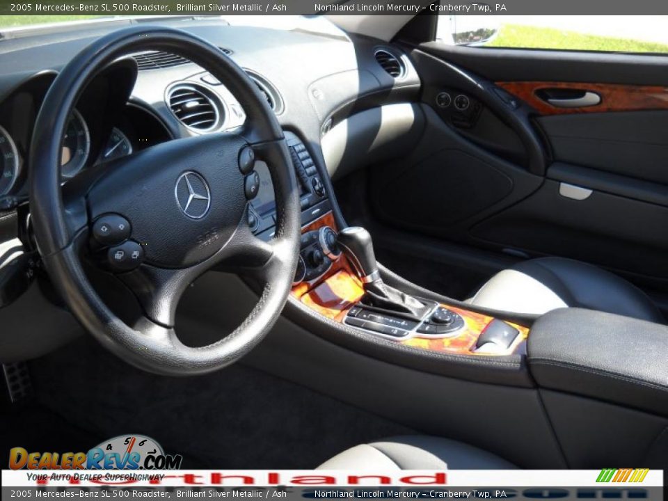 2005 Mercedes-Benz SL 500 Roadster Brilliant Silver Metallic / Ash Photo #8