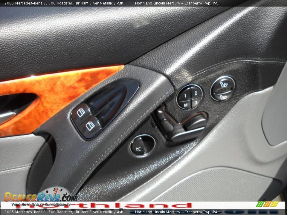 2005 Mercedes-Benz SL 500 Roadster Brilliant Silver Metallic / Ash Photo #16