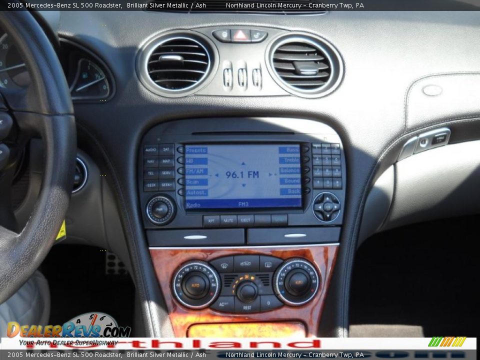 2005 Mercedes-Benz SL 500 Roadster Brilliant Silver Metallic / Ash Photo #17