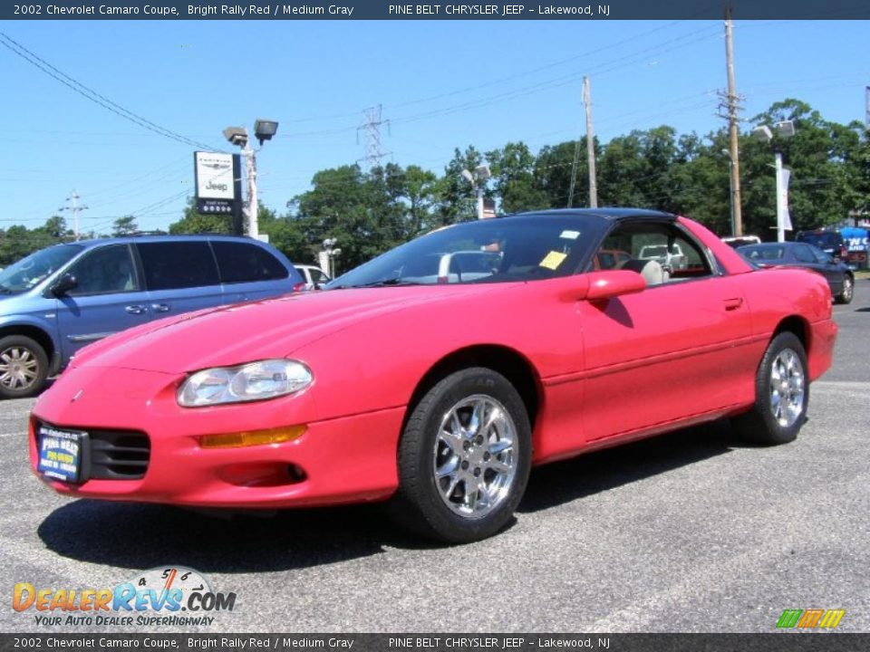 2002 Chevrolet Camaro Coupe Bright Rally Red / Medium Gray Photo #1