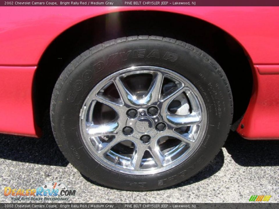 2002 Chevrolet Camaro Coupe Bright Rally Red / Medium Gray Photo #3
