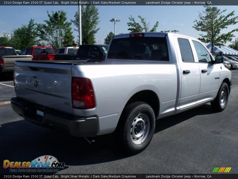 2010 Dodge Ram 1500 ST Quad Cab Bright Silver Metallic / Dark Slate/Medium Graystone Photo #3