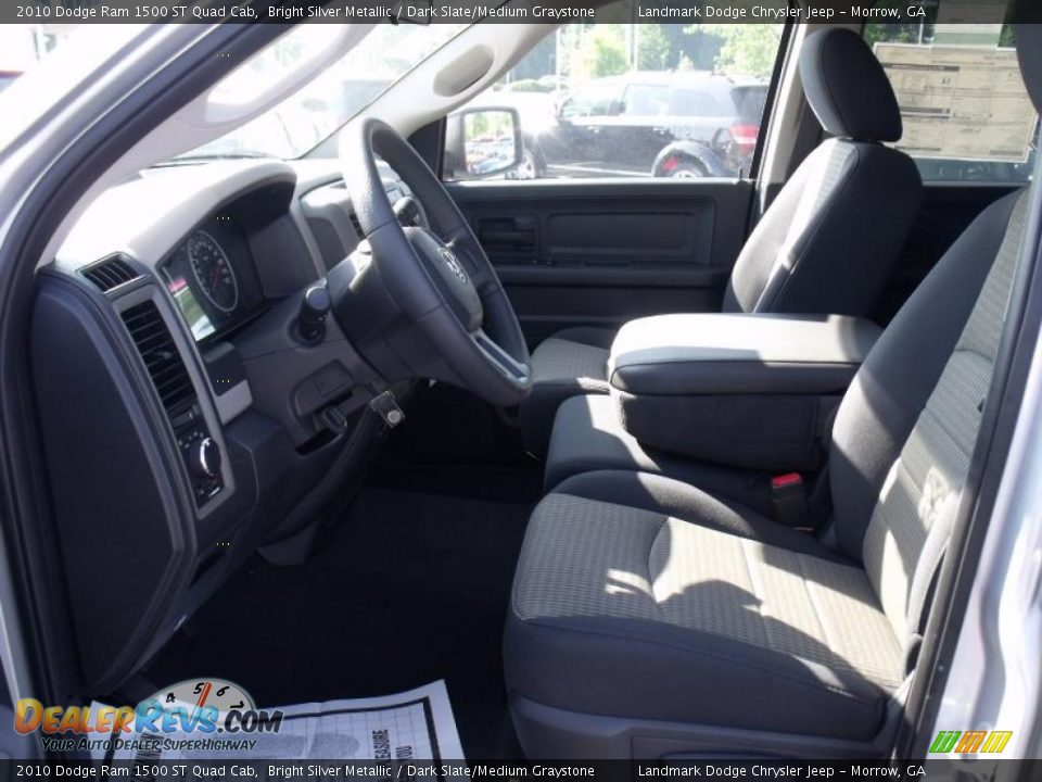 2010 Dodge Ram 1500 ST Quad Cab Bright Silver Metallic / Dark Slate/Medium Graystone Photo #6