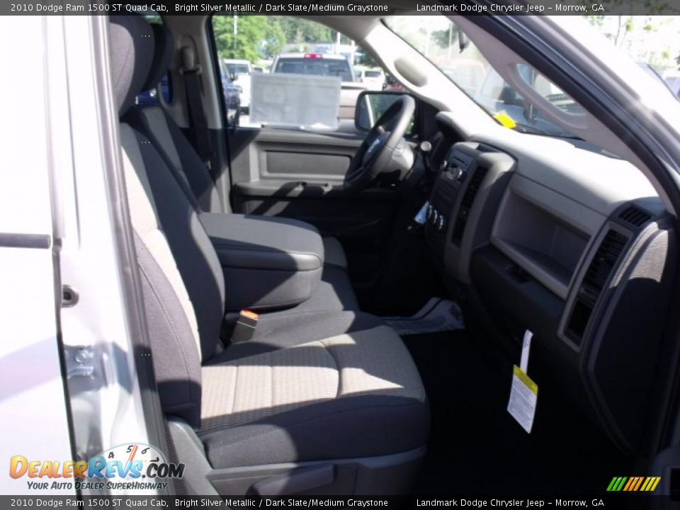 2010 Dodge Ram 1500 ST Quad Cab Bright Silver Metallic / Dark Slate/Medium Graystone Photo #9