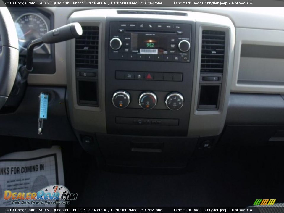 2010 Dodge Ram 1500 ST Quad Cab Bright Silver Metallic / Dark Slate/Medium Graystone Photo #10
