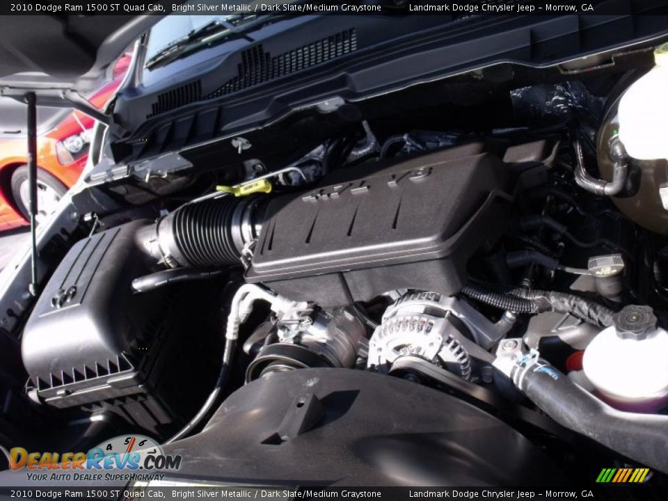 2010 Dodge Ram 1500 ST Quad Cab Bright Silver Metallic / Dark Slate/Medium Graystone Photo #12