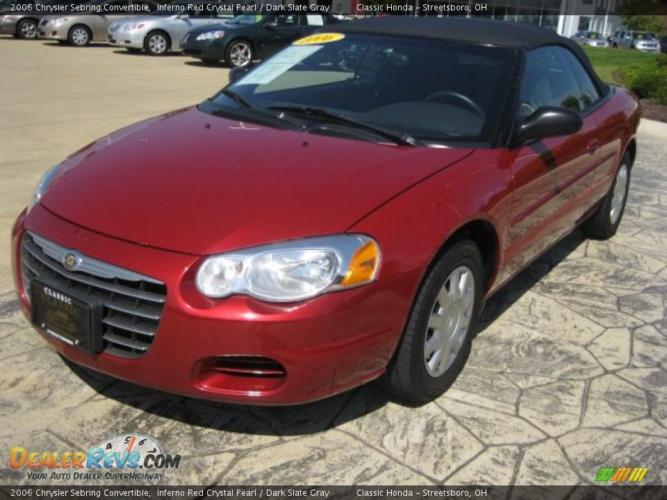 2006 Chrysler Sebring Convertible Inferno Red Crystal Pearl / Dark Slate Gray Photo #1