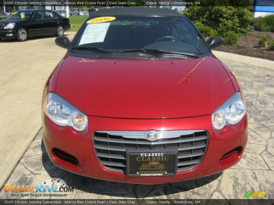 2006 Chrysler Sebring Convertible Inferno Red Crystal Pearl / Dark Slate Gray Photo #3