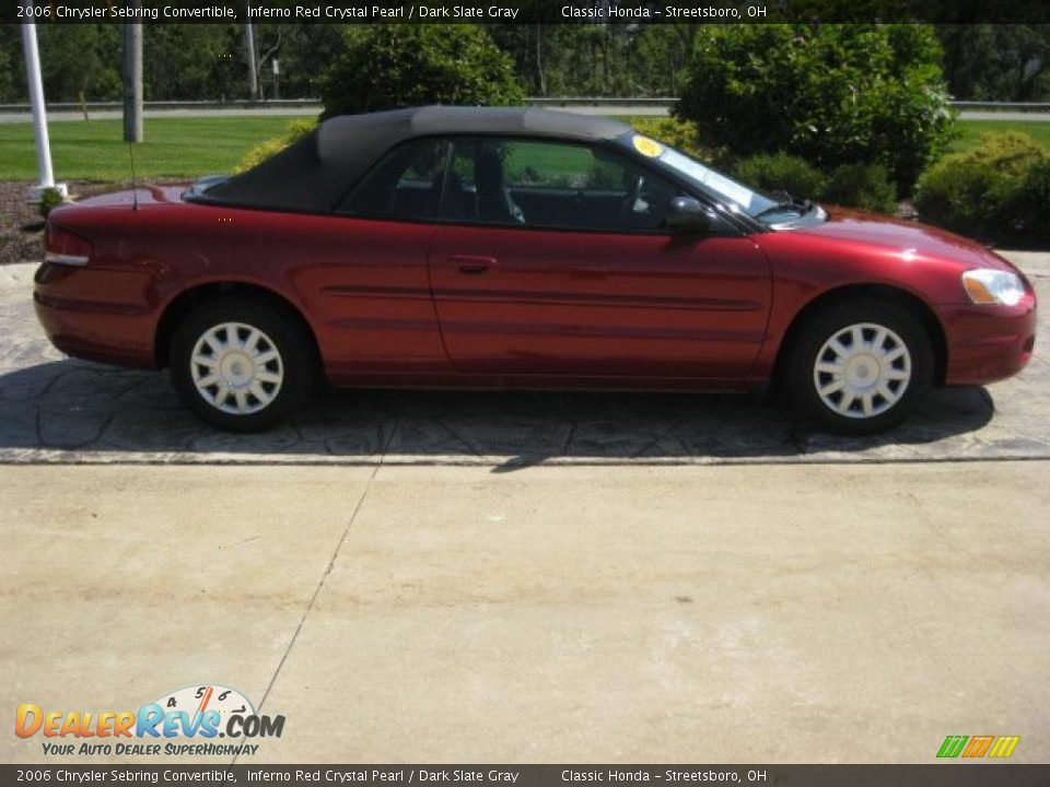 2006 Chrysler Sebring Convertible Inferno Red Crystal Pearl / Dark Slate Gray Photo #4