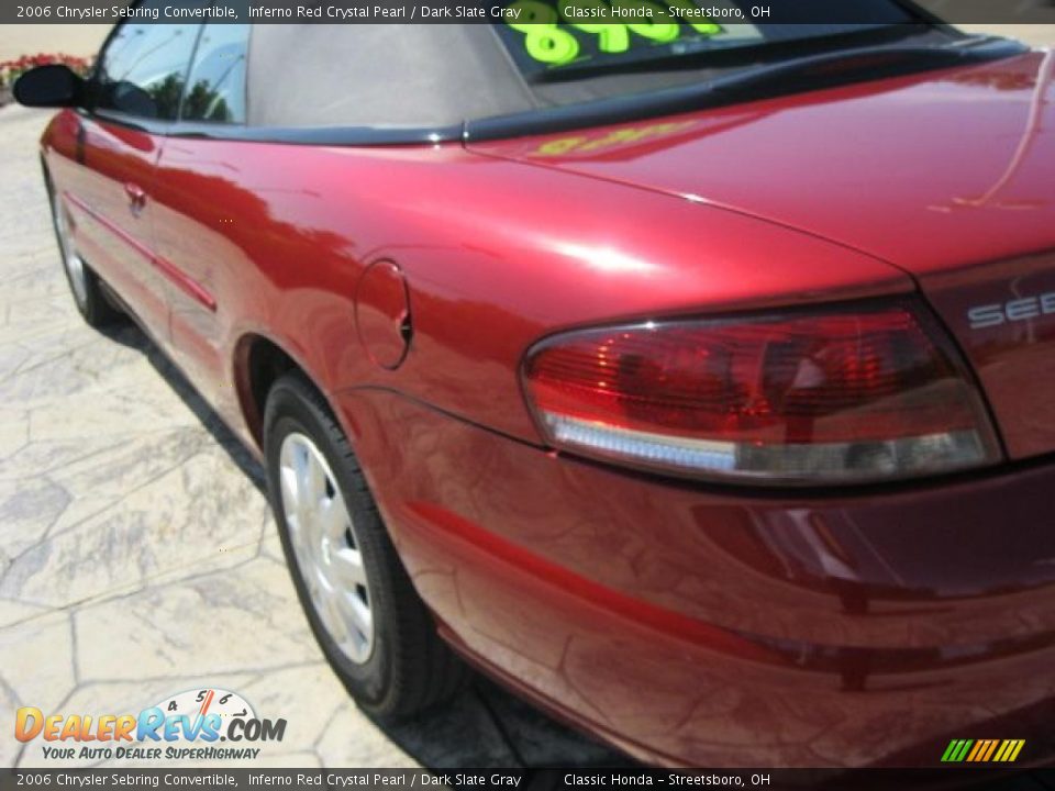 2006 Chrysler Sebring Convertible Inferno Red Crystal Pearl / Dark Slate Gray Photo #8