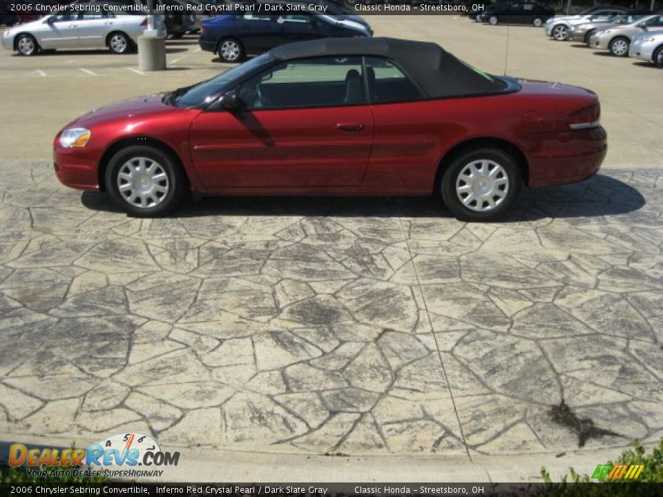 2006 Chrysler Sebring Convertible Inferno Red Crystal Pearl / Dark Slate Gray Photo #9