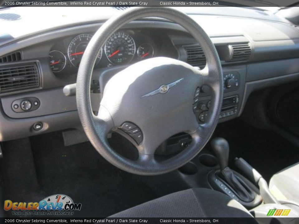 2006 Chrysler Sebring Convertible Inferno Red Crystal Pearl / Dark Slate Gray Photo #13