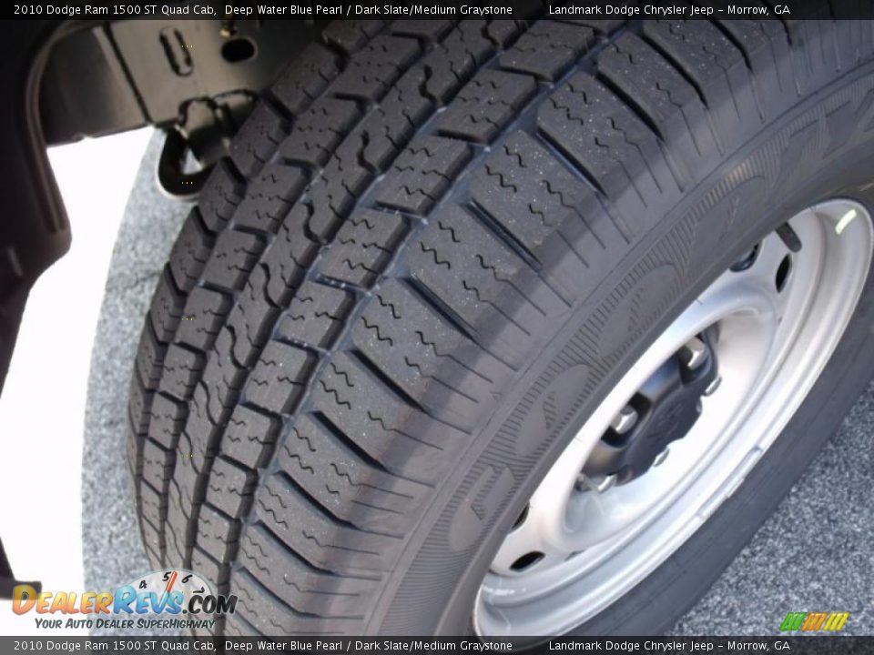2010 Dodge Ram 1500 ST Quad Cab Deep Water Blue Pearl / Dark Slate/Medium Graystone Photo #13