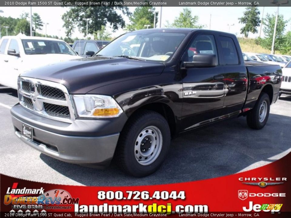 2010 Dodge Ram 1500 ST Quad Cab Rugged Brown Pearl / Dark Slate/Medium Graystone Photo #1