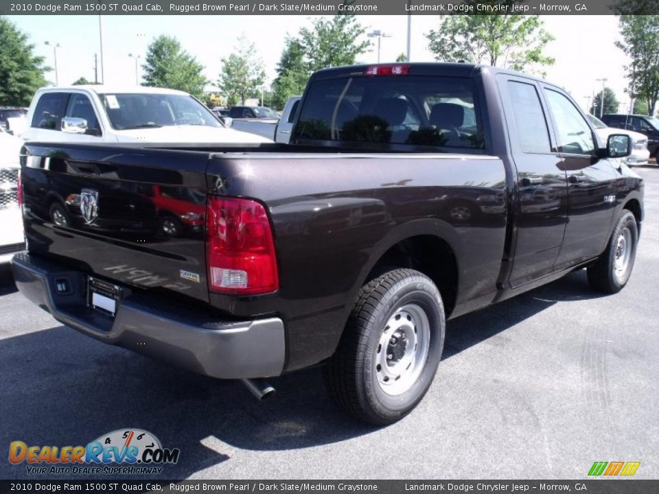 2010 Dodge Ram 1500 ST Quad Cab Rugged Brown Pearl / Dark Slate/Medium Graystone Photo #3