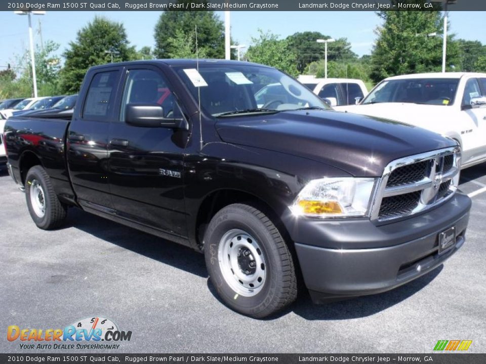 2010 Dodge Ram 1500 ST Quad Cab Rugged Brown Pearl / Dark Slate/Medium Graystone Photo #4