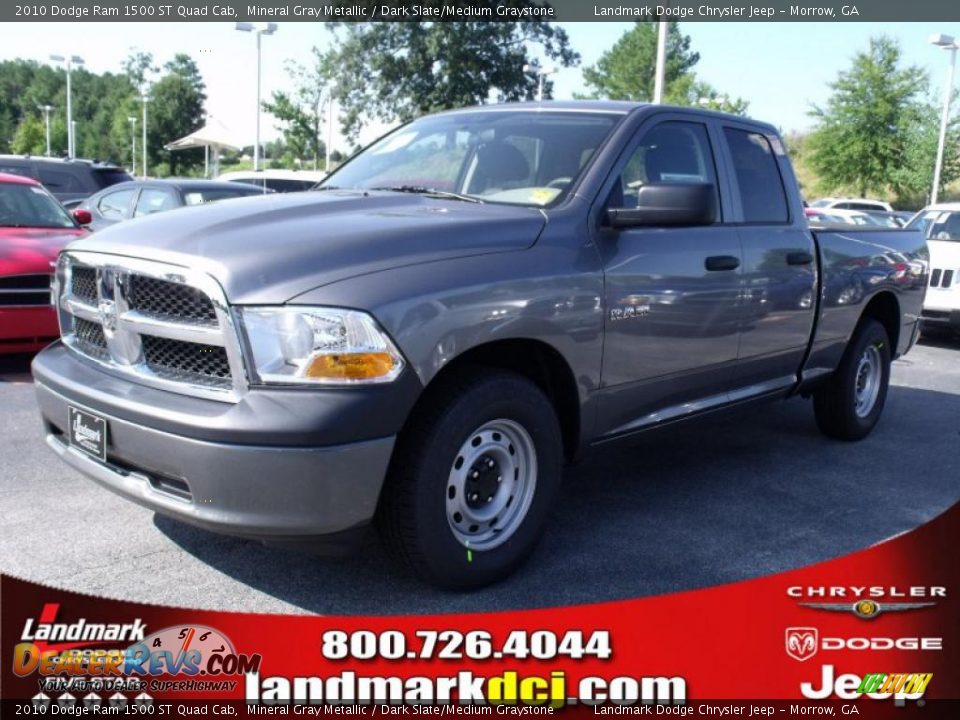 2010 Dodge Ram 1500 ST Quad Cab Mineral Gray Metallic / Dark Slate/Medium Graystone Photo #1