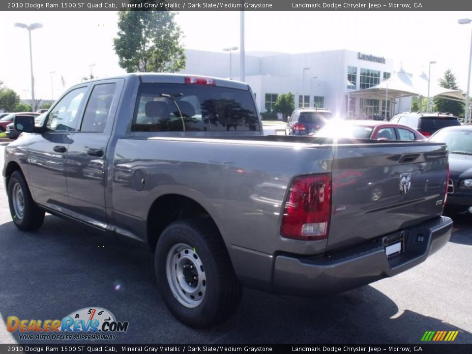2010 Dodge Ram 1500 ST Quad Cab Mineral Gray Metallic / Dark Slate/Medium Graystone Photo #2