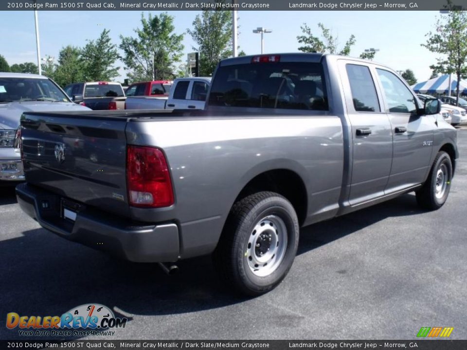 2010 Dodge Ram 1500 ST Quad Cab Mineral Gray Metallic / Dark Slate/Medium Graystone Photo #3
