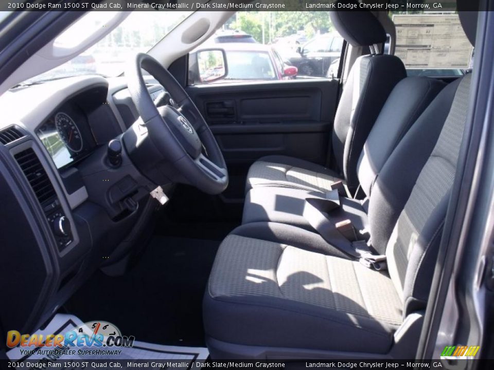 2010 Dodge Ram 1500 ST Quad Cab Mineral Gray Metallic / Dark Slate/Medium Graystone Photo #6