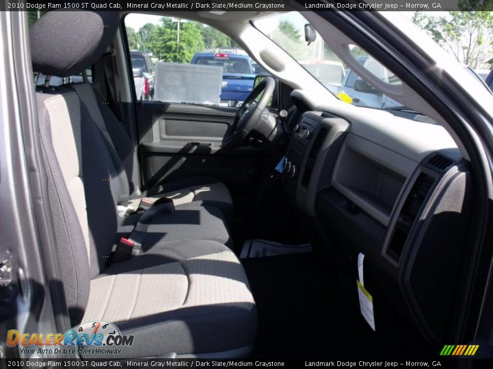 2010 Dodge Ram 1500 ST Quad Cab Mineral Gray Metallic / Dark Slate/Medium Graystone Photo #9