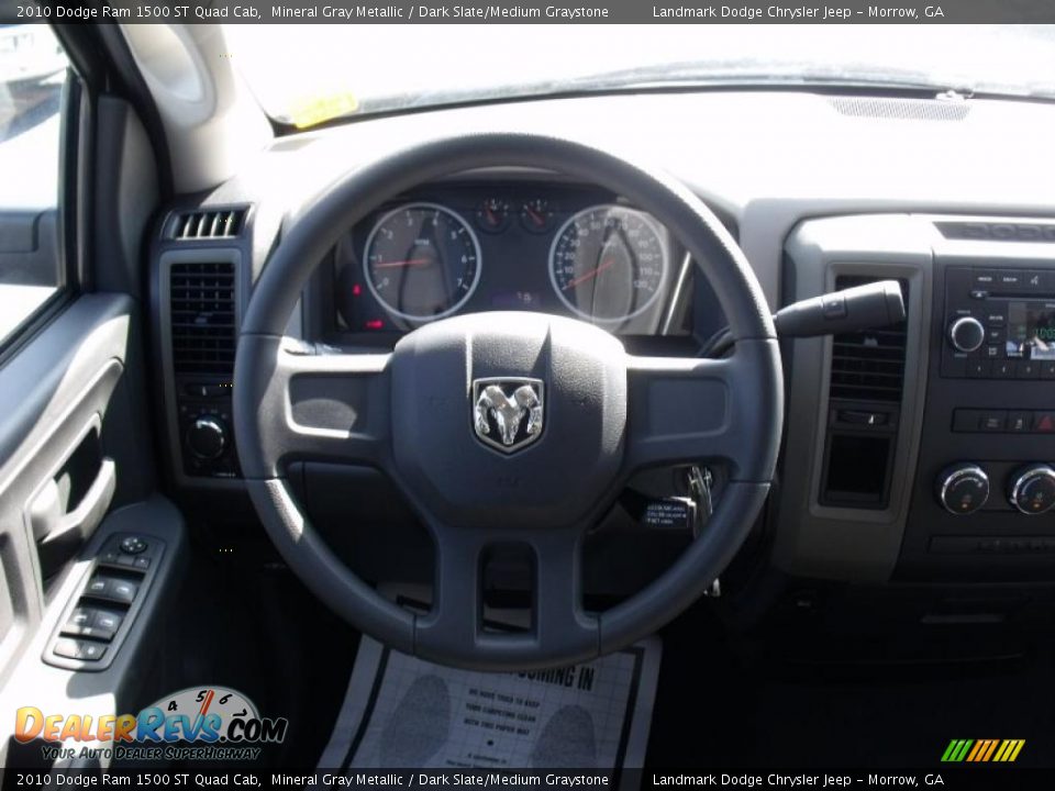 2010 Dodge Ram 1500 ST Quad Cab Mineral Gray Metallic / Dark Slate/Medium Graystone Photo #11