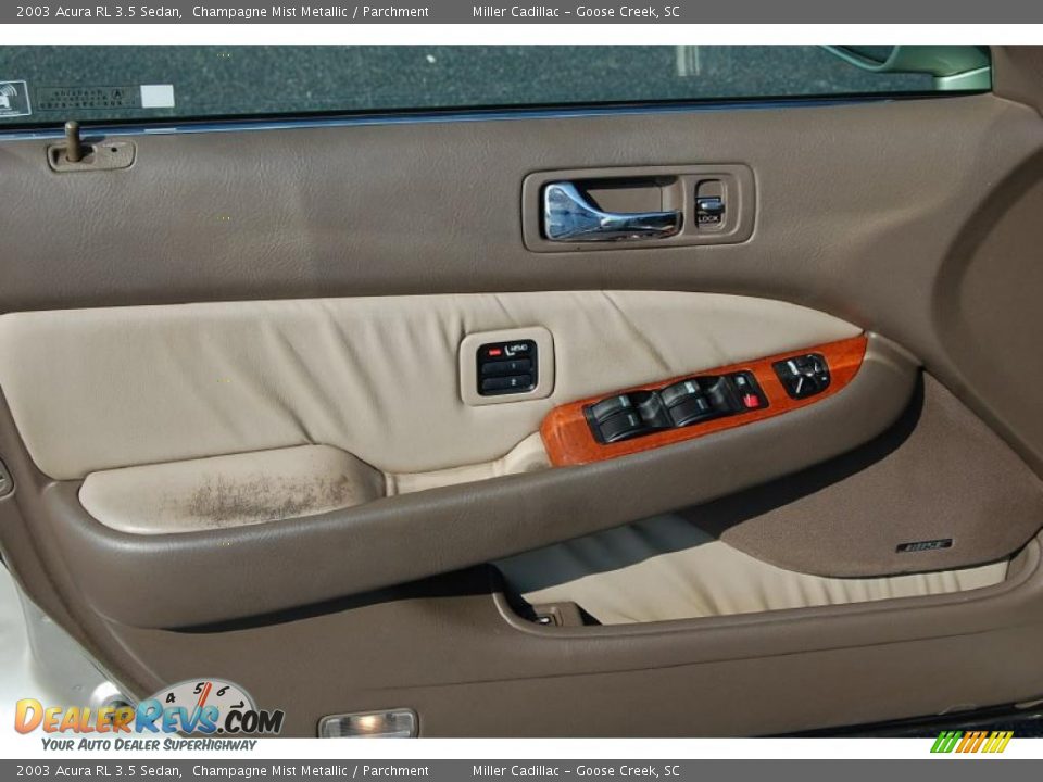 2003 Acura RL 3.5 Sedan Champagne Mist Metallic / Parchment Photo #6