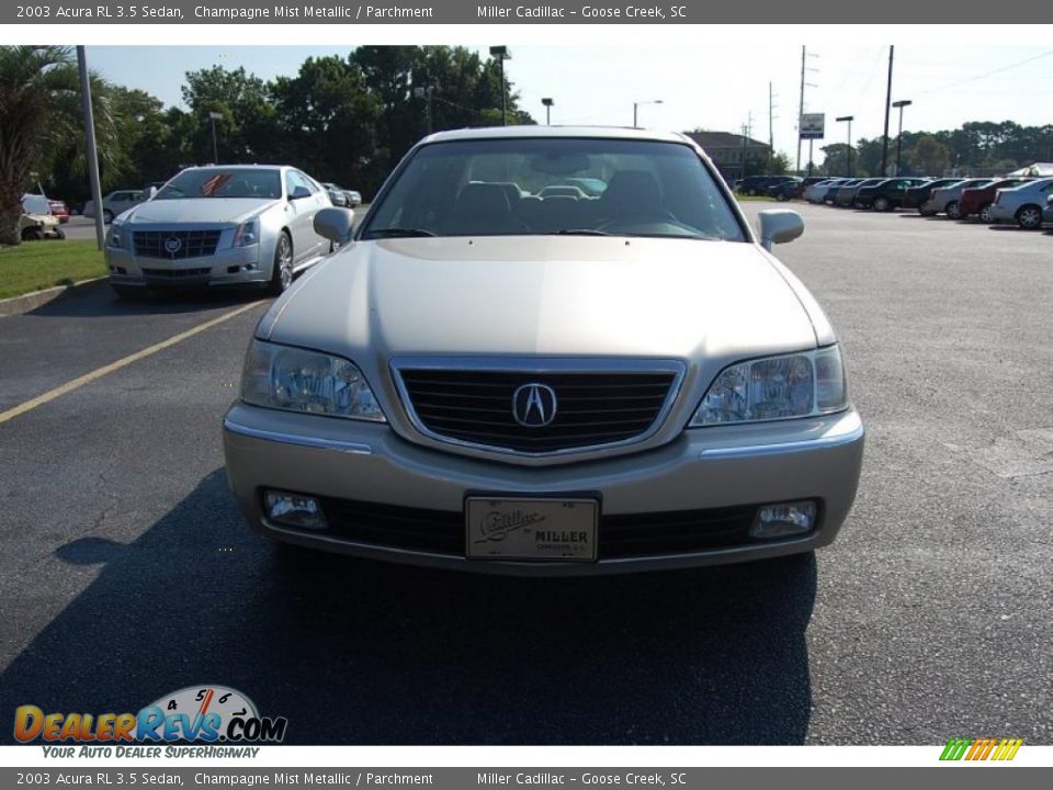 2003 Acura RL 3.5 Sedan Champagne Mist Metallic / Parchment Photo #14