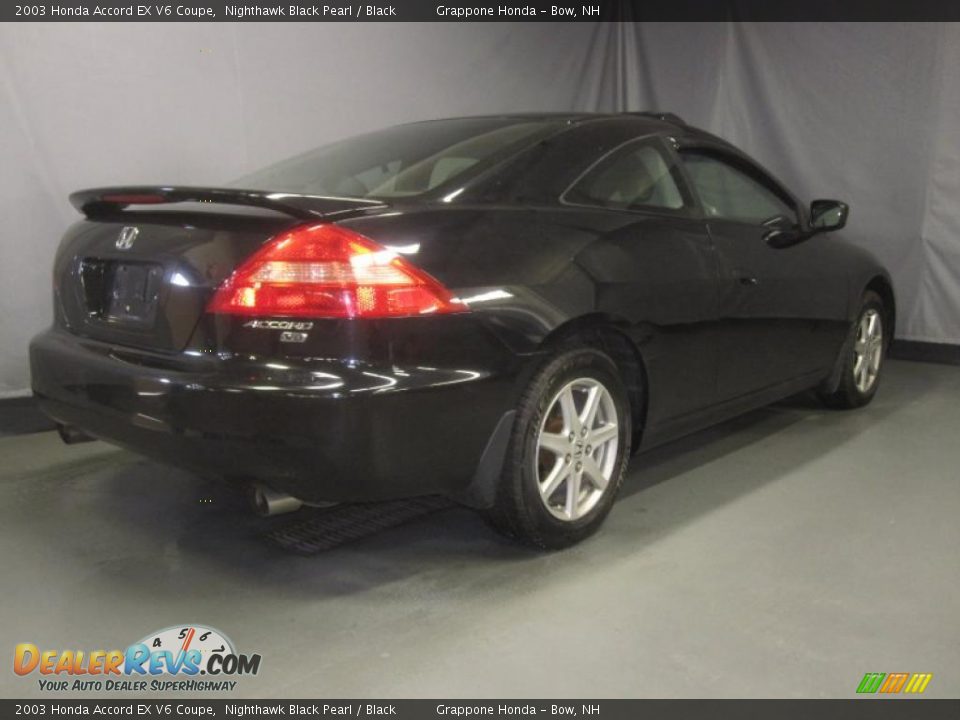 2003 Honda Accord EX V6 Coupe Nighthawk Black Pearl / Black Photo #3