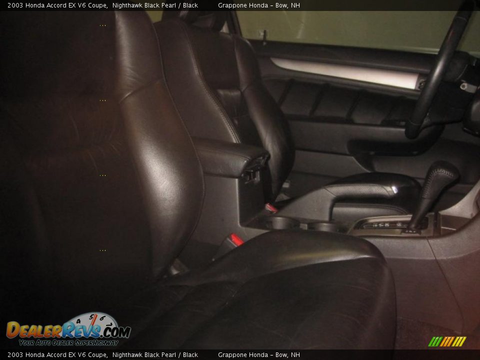 2003 Honda Accord EX V6 Coupe Nighthawk Black Pearl / Black Photo #9