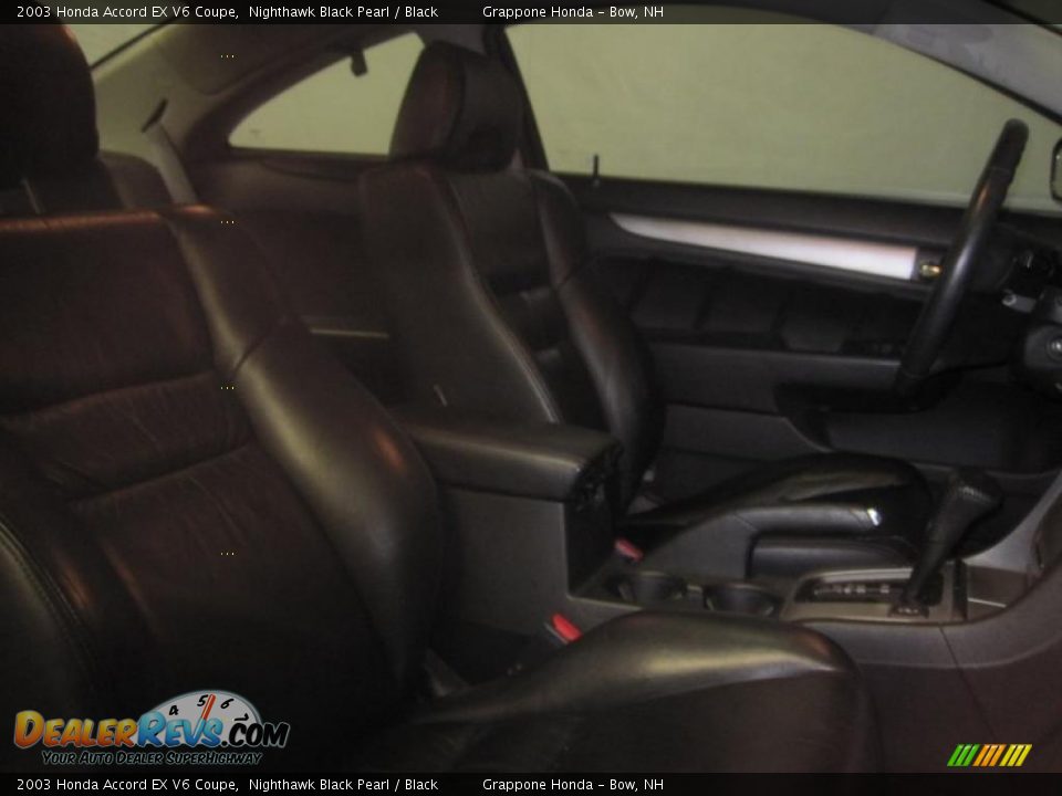 2003 Honda Accord EX V6 Coupe Nighthawk Black Pearl / Black Photo #10