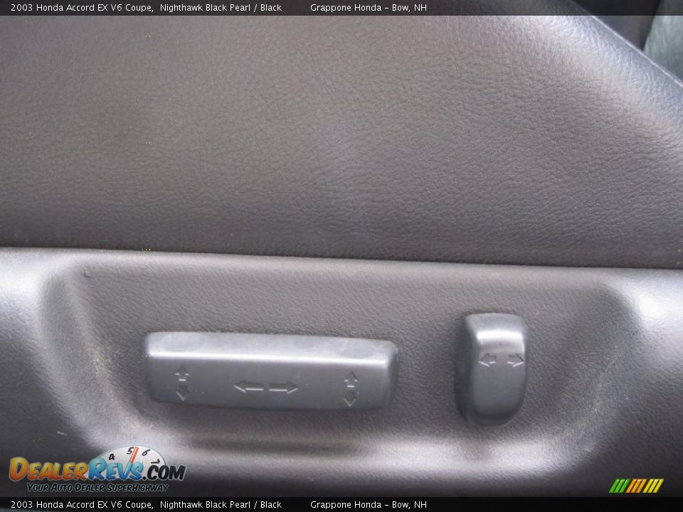 2003 Honda Accord EX V6 Coupe Nighthawk Black Pearl / Black Photo #12