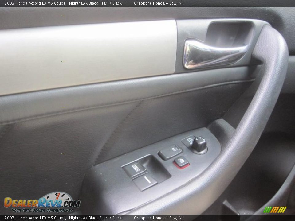 2003 Honda Accord EX V6 Coupe Nighthawk Black Pearl / Black Photo #13