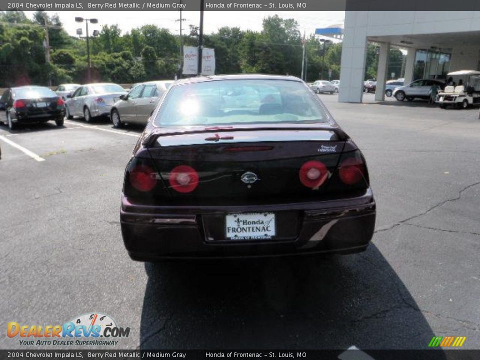 2004 Chevrolet Impala LS Berry Red Metallic / Medium Gray Photo #3