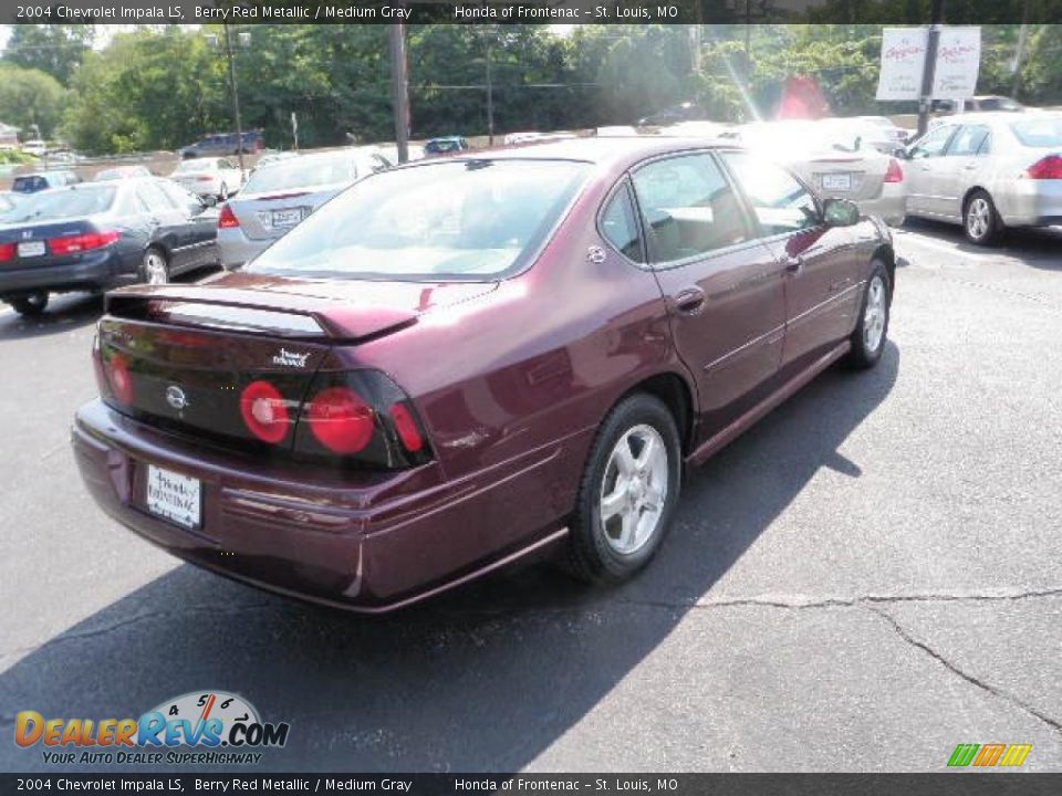 2004 Chevrolet Impala LS Berry Red Metallic / Medium Gray Photo #4